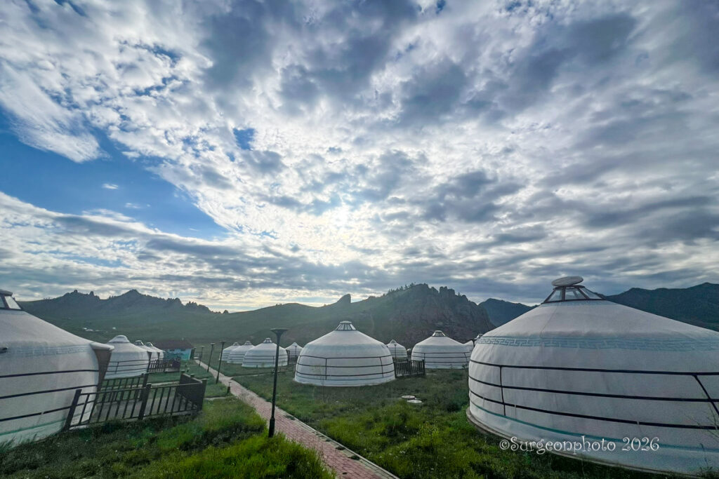 Green sky resortの朝