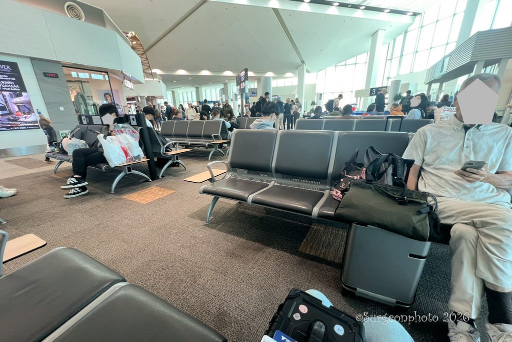 チンギスハーン空港 搭乗待合スペース