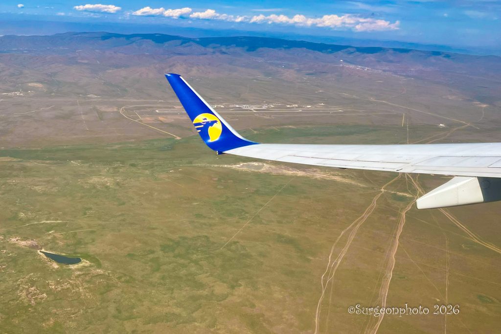 チンギスハーン空港 空撮