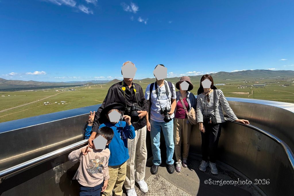 騎馬像からの風景　記念撮影