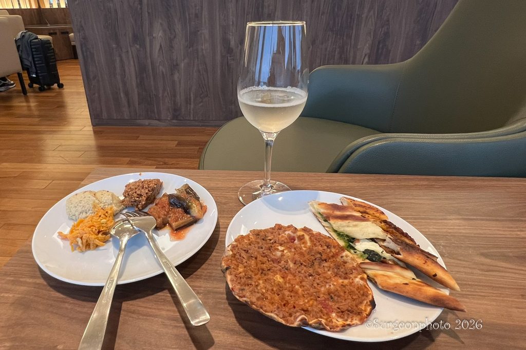 ターキッシュ エアラインズ ラウンジでいただいた料理