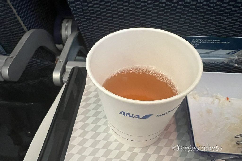 ANA NH841便で飲んだスープ